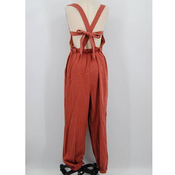 NWT Free People Sienna Smocked Jumpsuit - Picture 3 of 7